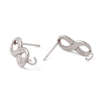 Non-Tarnish 304 Stainless Steel Stud Earring Findings STAS-P308-03P-1