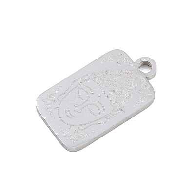 Buddhist 304 Stainless Steel Pendants SA-CBAE30B-02C-P-1
