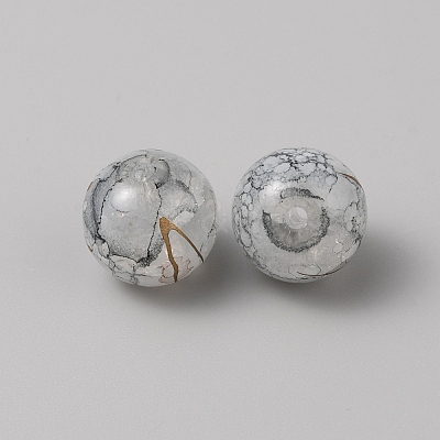 Handmade Drawbench Lampwork Beads FIND-WH0152-572D-1