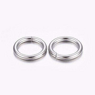 Non-Tarnish 304 Stainless Steel Closed Jump Rings A-STAS-F174-14P-1