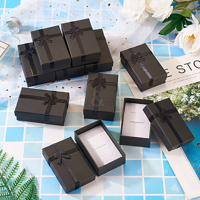Rectangle Paper Jewelry Gift Boxes with Bowknot LS-CON-TAC0010-79A-1
