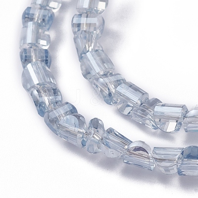 Electroplate Glass Beads Strands EGLA-L023A-PL03-1