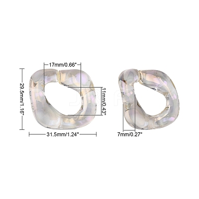 Transparent Acrylic Linking Rings LS-PACR-R246-053-1