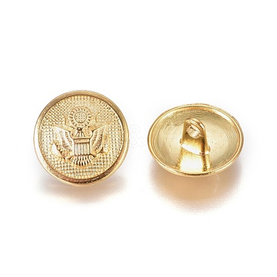 Alloy Shank Buttons BUTT-WH0014-09B-1