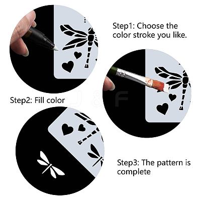 PET Plastic Drawing Painting Stencils Templates DIY-WH0286-006-1