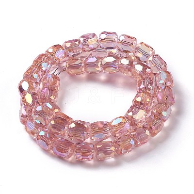 AB Color Plated Glass Beads GLAA-F108-12B-01-1