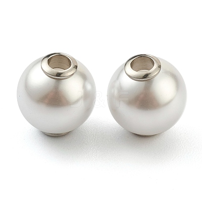 Plastic Imitation Pearl Beads STAS-Z009-01B-P-1