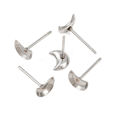 Non-Tarnish Earring Cabochon Settings 304 Stainless Steel Ear Studs Blank Settings X-STAS-Q170-08-1