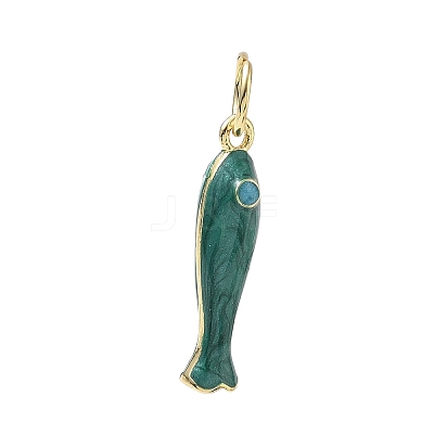 Brass Enamel Pendants KK-CBA6980-11G-F-1