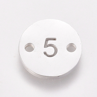 Non-Tarnish Numbers 304 Stainless Steel Links STAS-G216-05P-1