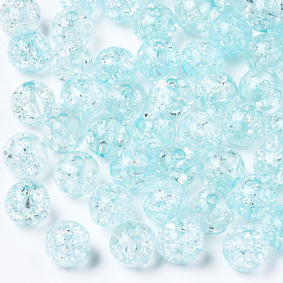 Transparent Crackle Acrylic Beads MACR-S373-66-N07-1