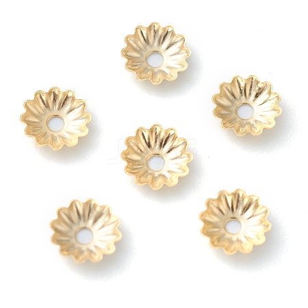 304 Stainless Steel Bead Caps LS-STAS-H149-27G-1