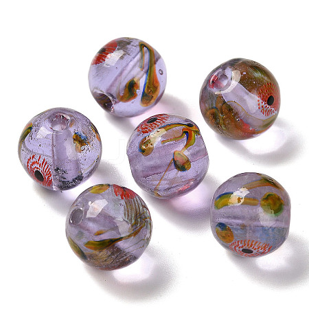 Handmade Transparent Lampwork Beads LAMP-C016-04A-02-1