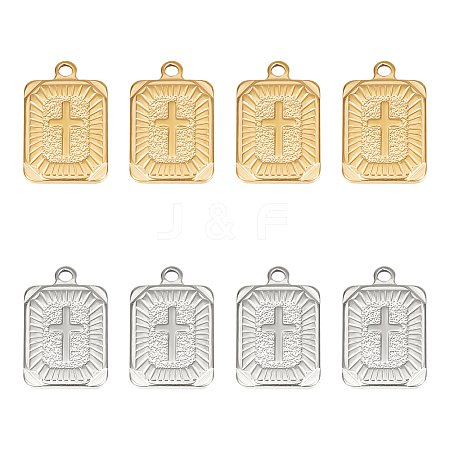 Unicraftale 8Pcs 2 Colors 304 Stainless Steel Pendants STAS-UN0042-20-1