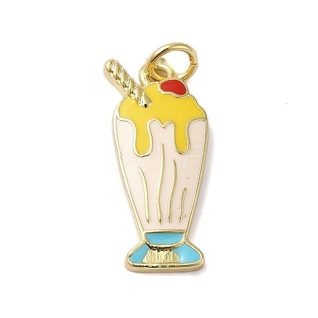 Rack Plating Brass Enamel Pendants KK-S372-03B-01-1