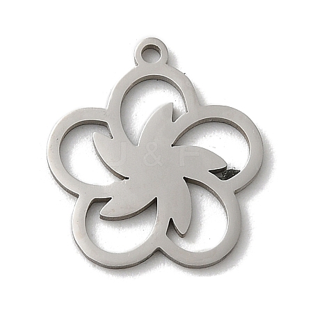 Non-Tarnish 201 Stainless Steel Pendants STAS-E206-05P-05-1