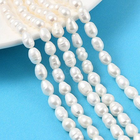 Natural Cultured Freshwater Pearl Beads Strands PEAR-I007-01B-06B-1