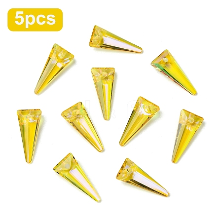 5Pcs K9 Glass Rhinestone Pendants GLAA-YW0004-89A-1