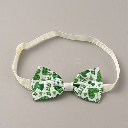 Adjustable Cloth Pet Bow Ties AJEW-WH0258-563E-1
