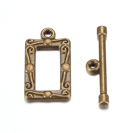 Tibetan Style Alloy Toggle Clasps LS-MLF5079Y-1