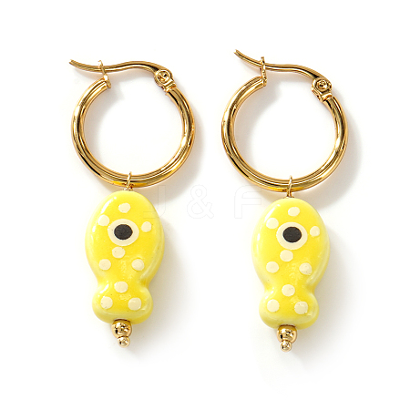 304 Stainless Steel Hoop Earrings for Women AM9100-6-1