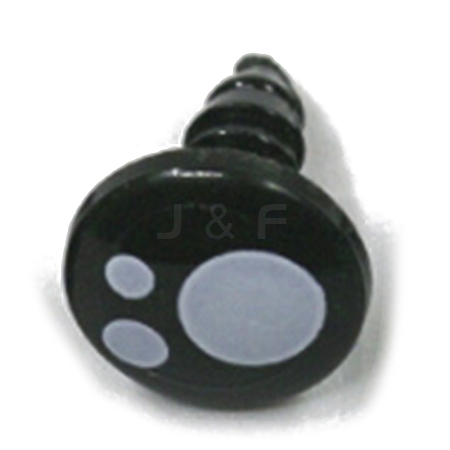 Flat Round Plastic Craft Doll Eyes DIY-WH0580-46C-1