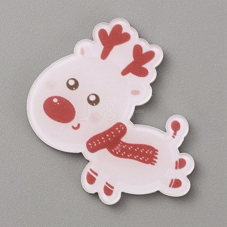 Christmas Acrylic Cabochons SACR-WH0011-05F-1