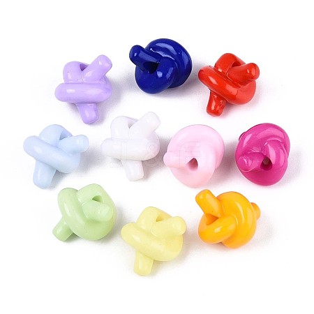Opaque Acrylic Beads SACR-T035-07M-1