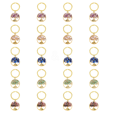 Natural Stone Keychains KEYC-FH0001-27-1