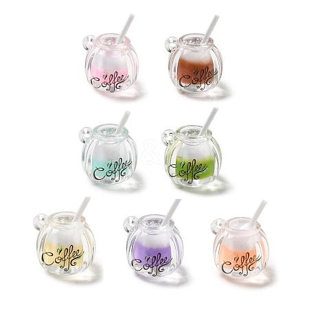 Transparent Resin Pendants FIND-H045-03-1