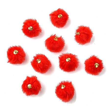 20Pcs Plush Pompom Pendants FIND-YW0008-65E-1