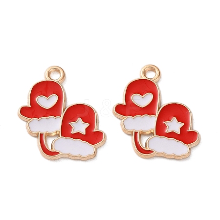 Alloy Enamel Pendants ENAM-I061-01KCG-19B-1