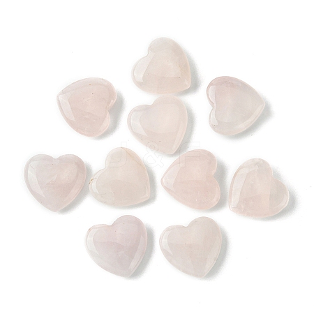 Natural Rose Quartz Heart Palm Stone G-YW0001-52A-1