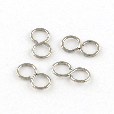 Tarnish Resistant 304 Stainless Steel Hook Clasps STAS-R083-12-1