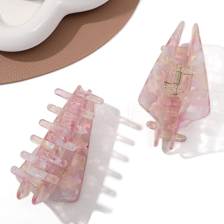 Cellulose Acetate Claw Hair Clips PW-WG1F4CD-03-1