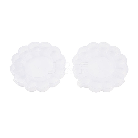 (Defective Closeout Sale: Scratched) Flower Plastic Bead Storage Containers CON-XCP0002-65-1