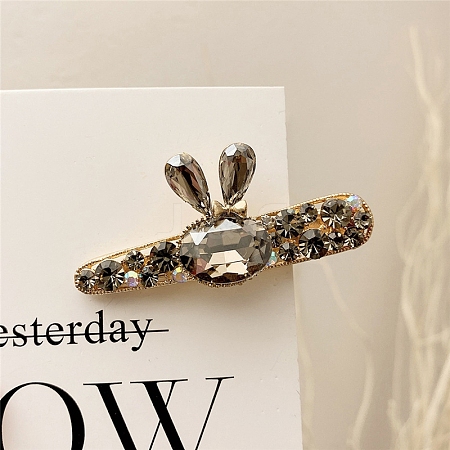 Alloy Rhinestone Alligator Hair Clips PW-WGD34E5-04-1