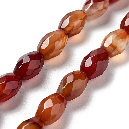 Natural Red Agate Beads Strands G-P520-C21-01-1