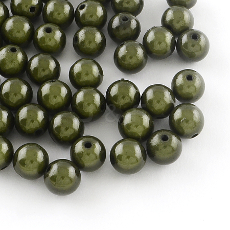 Spray Painted Acrylic Beads MACR-Q154-14mm-N04-1