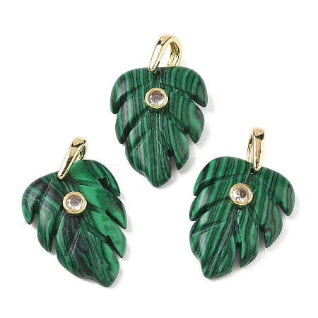 Synthetic Malachite Pendants GG-CBA105B-01B-G-1