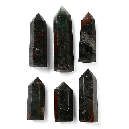 Tower Natural African Bloodstone Healing Stone Wands G-A096-02E-1