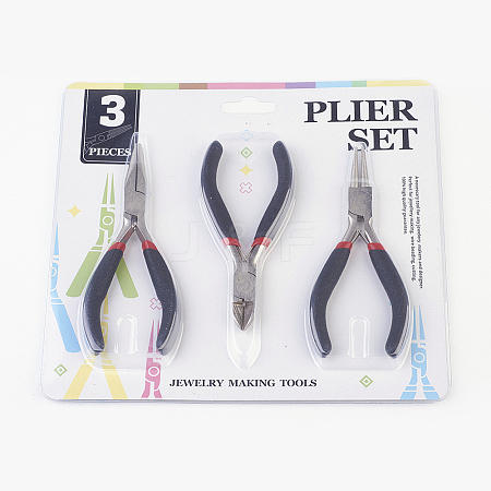 45# Carbon Steel DIY Jewelry Tool Sets: Round Nose Pliers PT-R007-07-1