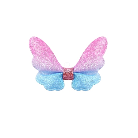 Glitter Butterfly Bowknot Alligator Hair Clips PW-WGD7FA4-14-1