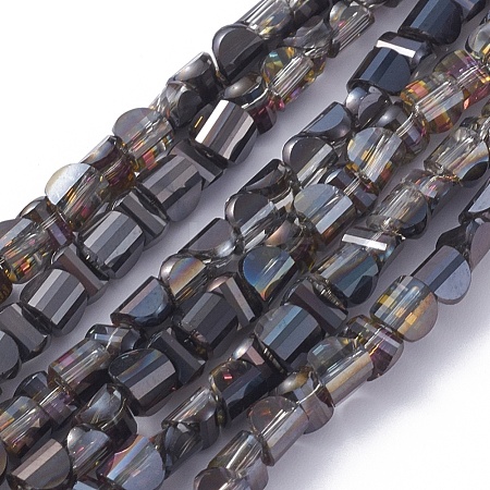 Electroplate Glass Beads Strands EGLA-L023A-HP02-1