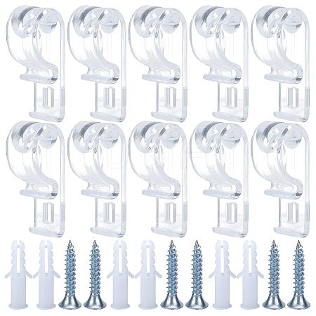 Gorgecraft 2 Sets Curtain Clear P Clips Hook IFIN-GF0001-24-1