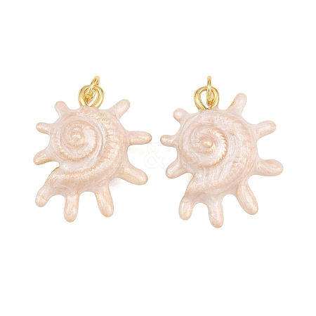 Brass Enamel Pendants KK-CBA57A9-04G-02-1
