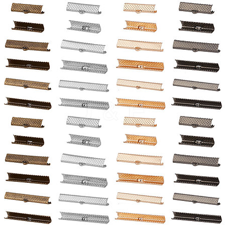 72Pcs 12 Style Iron Ribbon Ends IFIN-PH0001-87-1