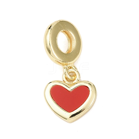 Brass Enamel European Dangle Charms LS-KK-B159-01G-02-1