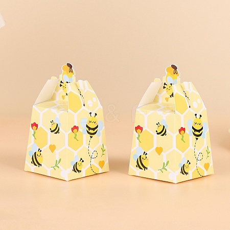 Bees Printed Paper Candy Gift Packaging Boxes PW-WG31666-01-1