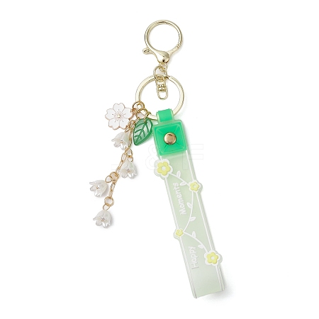 Flower PVC Rope Keychains KEYC-JKC00968-1